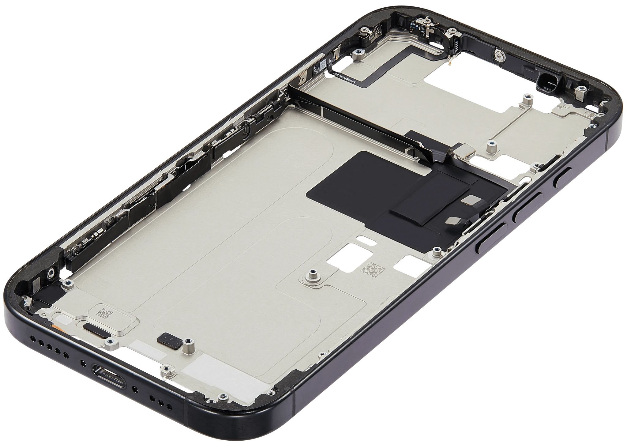Mid-Frame Housing W/ Small Parts For iPhone 16 Pro (US Version) (Pull) (Black Titanium)
