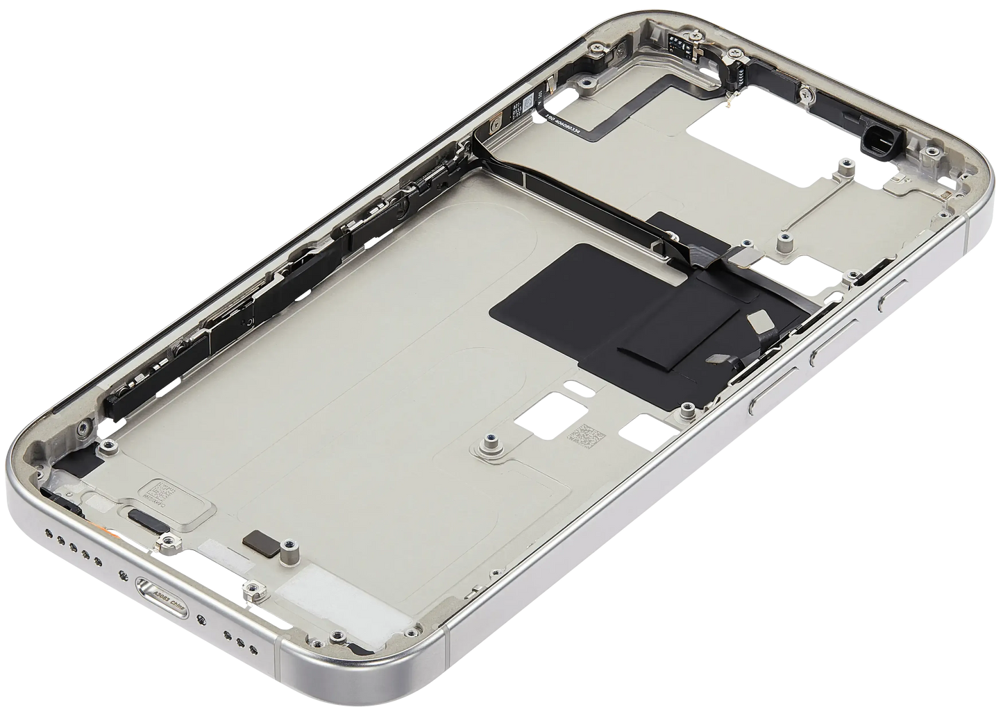 Mid-Frame Housing W/ Small Parts For iPhone 16 Pro (US Version) (Pull) (White Titanium)