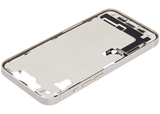 Mid-Frame Housing W/ Charging Port Flex & Small Parts For iPhone 14 (US Version) (Used OEM Pull: Grade A) (Starlight)