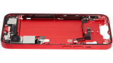 Mid-Frame Housing W/ Charging Port Flex & Small Parts For iPhone 14 (US Version) (Pull) (Red)