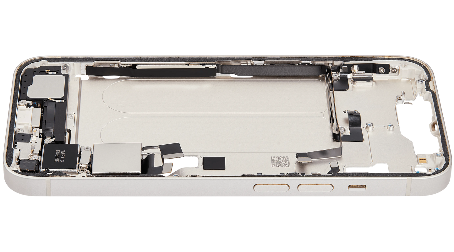 Mid-Frame Housing W/ Charging Port Flex & Small Parts For iPhone 14 (US Version) (Pull) (Starlight)