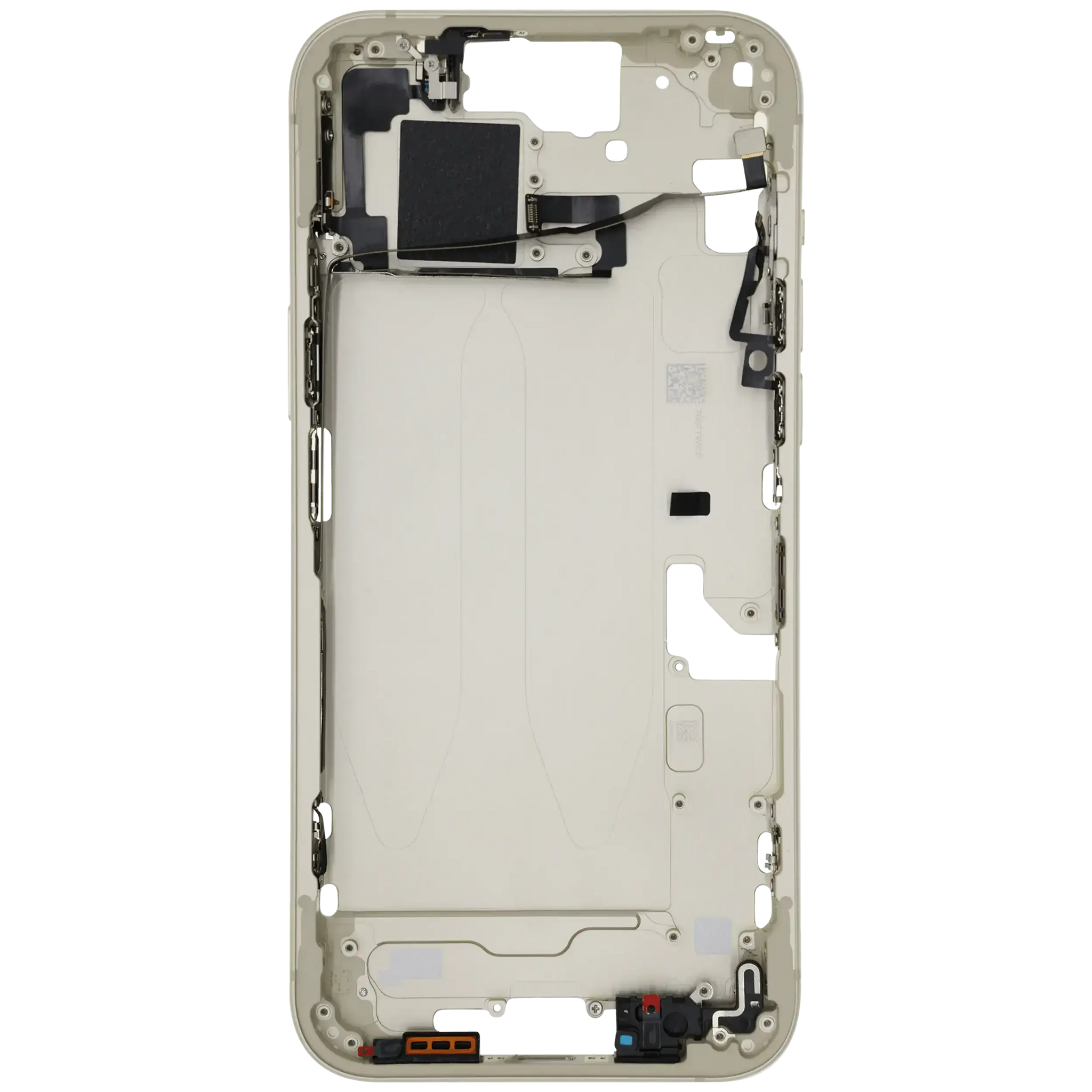 Mid-Frame Housing W/ Small Parts For iPhone 15 Plus (US Version) (Pull) (Yellow)