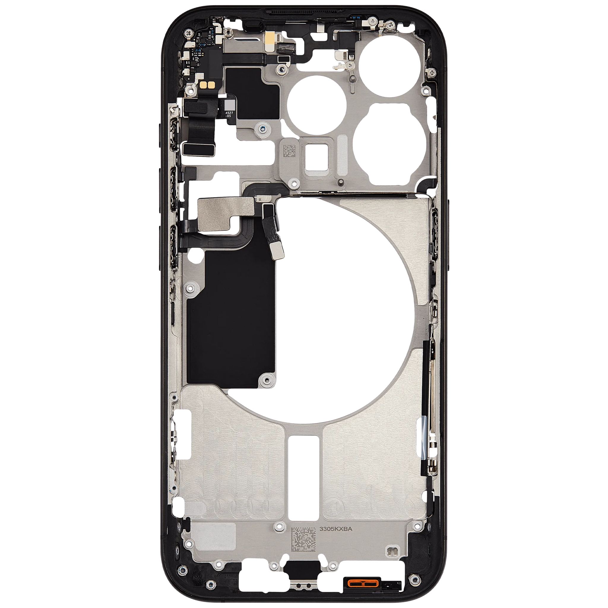 Mid-Frame Housing W/ Small Parts For iPhone 15 Pro (US Version) (Pull) (Black Titanium)