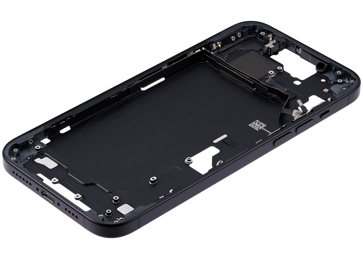 Mid-Frame Housing W/ Small Parts For iPhone 15 Plus (US Version) (Pull) (Black)