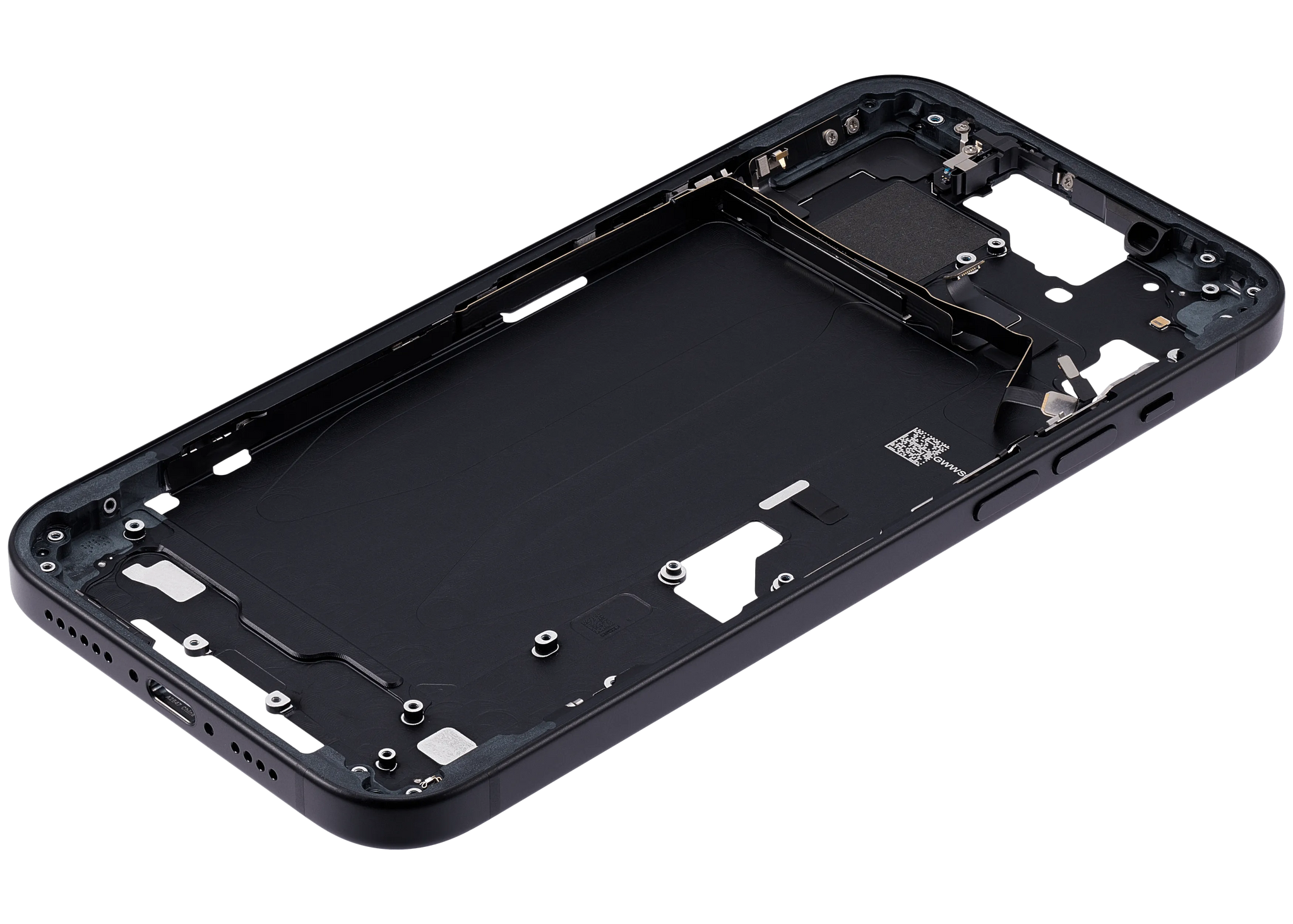 Mid-Frame Housing W/ Small Parts For iPhone 15 Plus (US Version) (Pull) (Black)