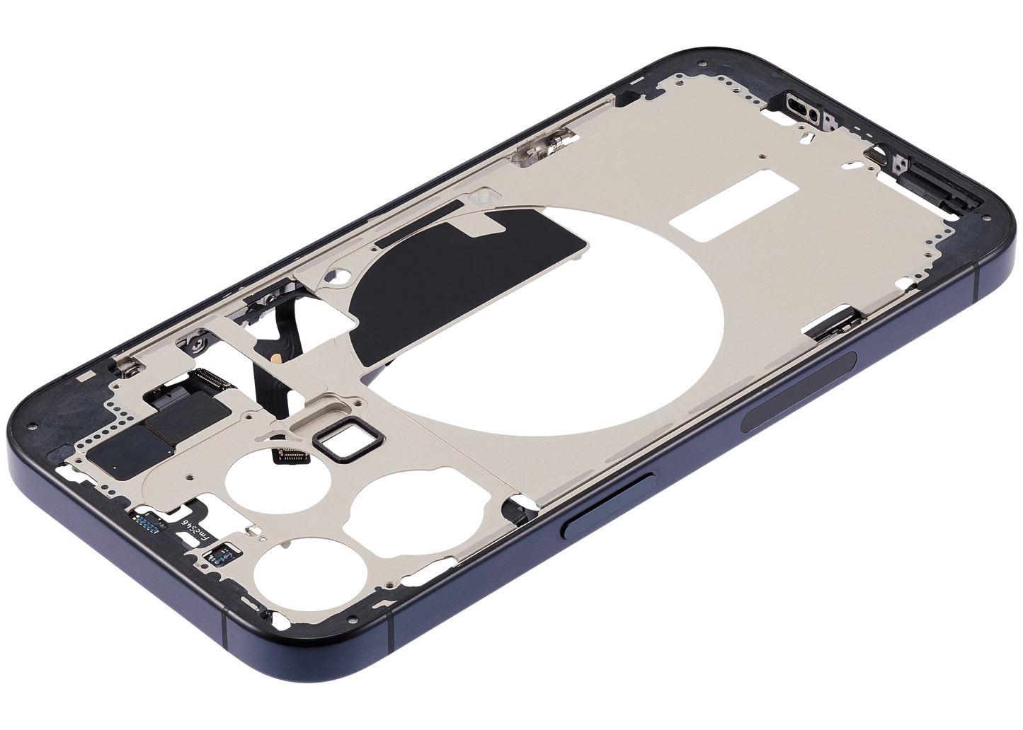 Mid-Frame Housing W/ Small Parts For iPhone 15 Pro (US Version) (Pull) (Blue Titanium)