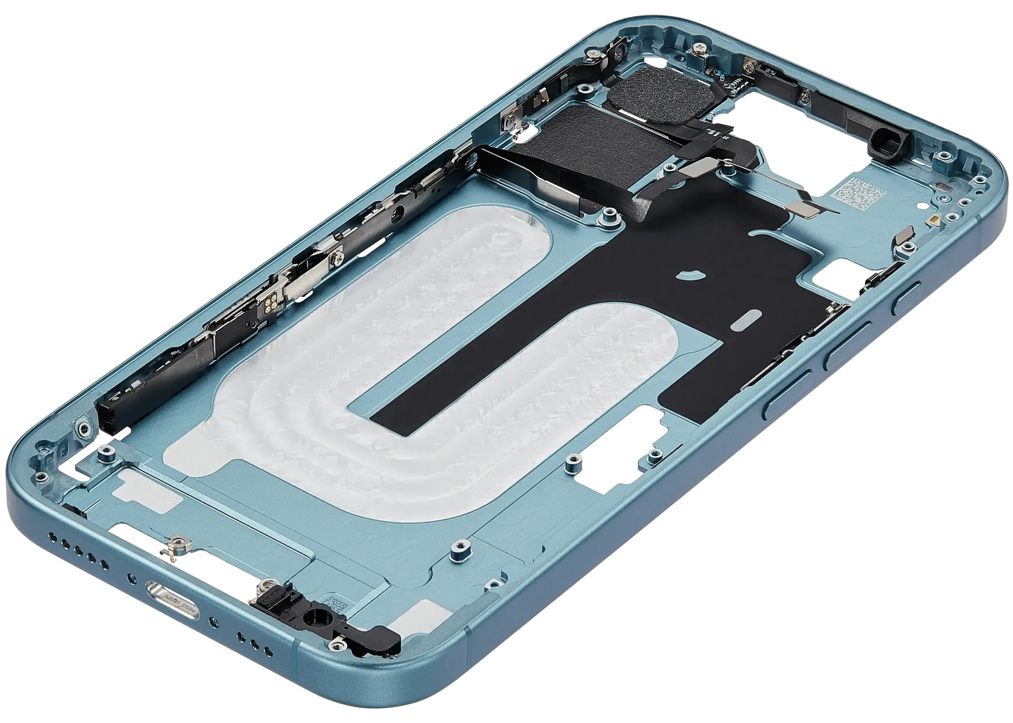 Mid-Frame Housing W/ Small Parts For iPhone 16 (US Version) (Pull) (Teal)