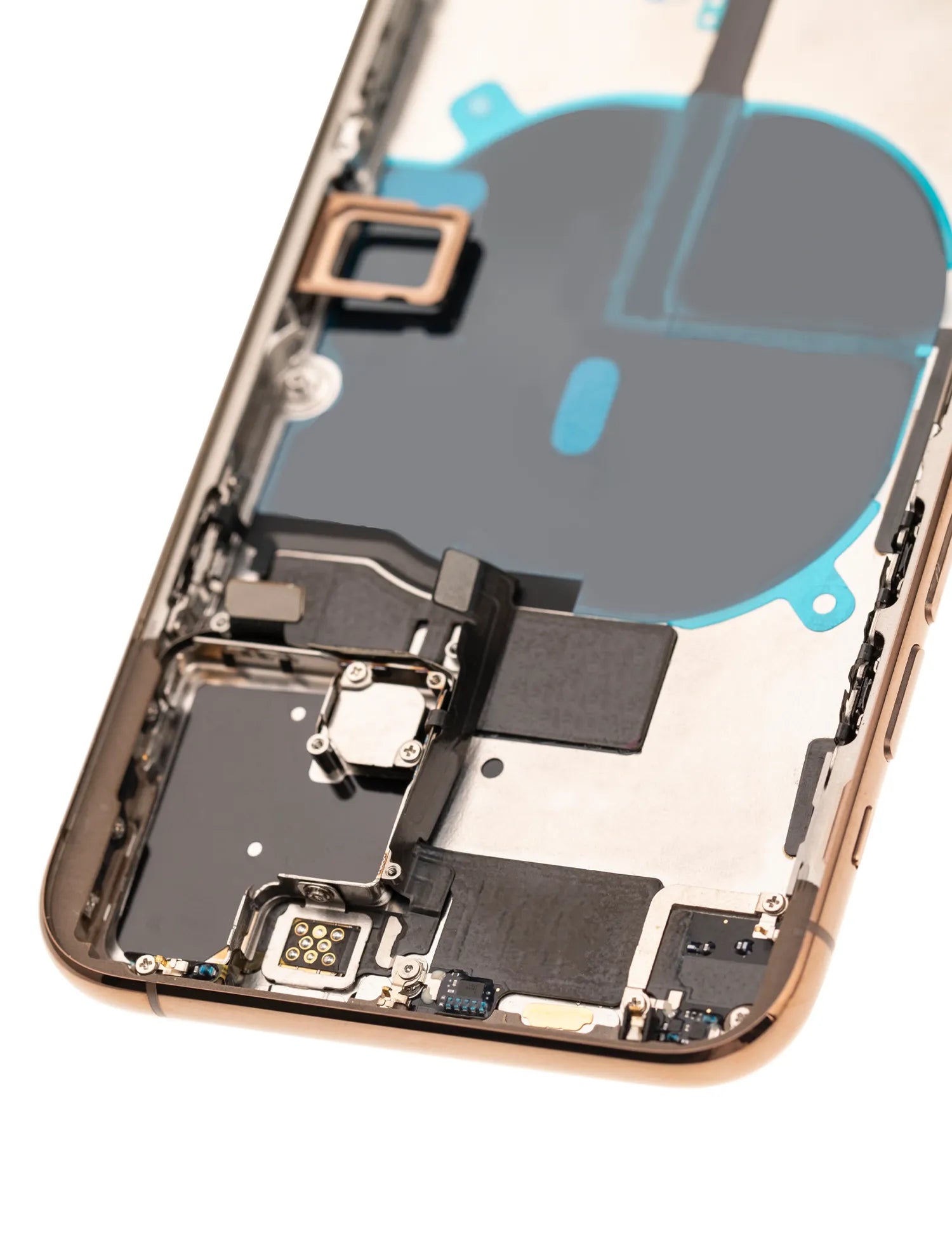 Back Housing W/ Small Components Pre-Installed For iPhone 11 Pro (Pull) (Gold)