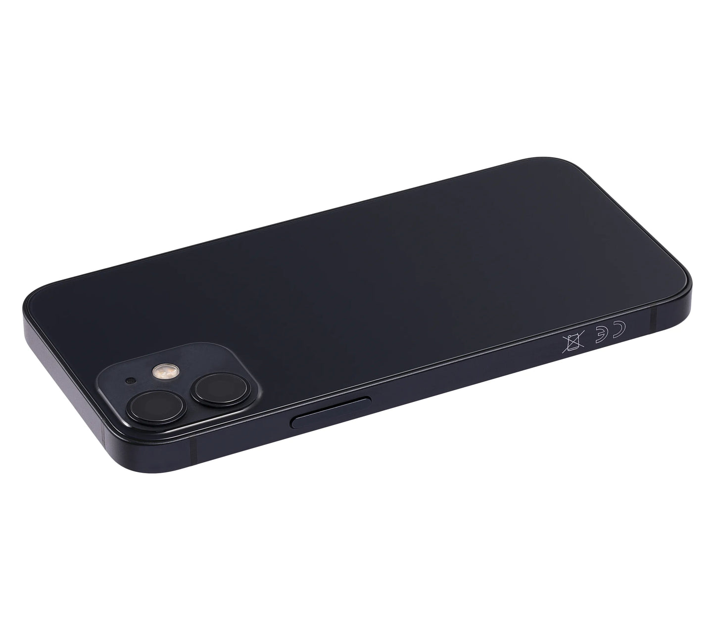 Back Housing W/ Small Parts For iPhone 12 Mini (EU / Global Version) (Pull) (Black)