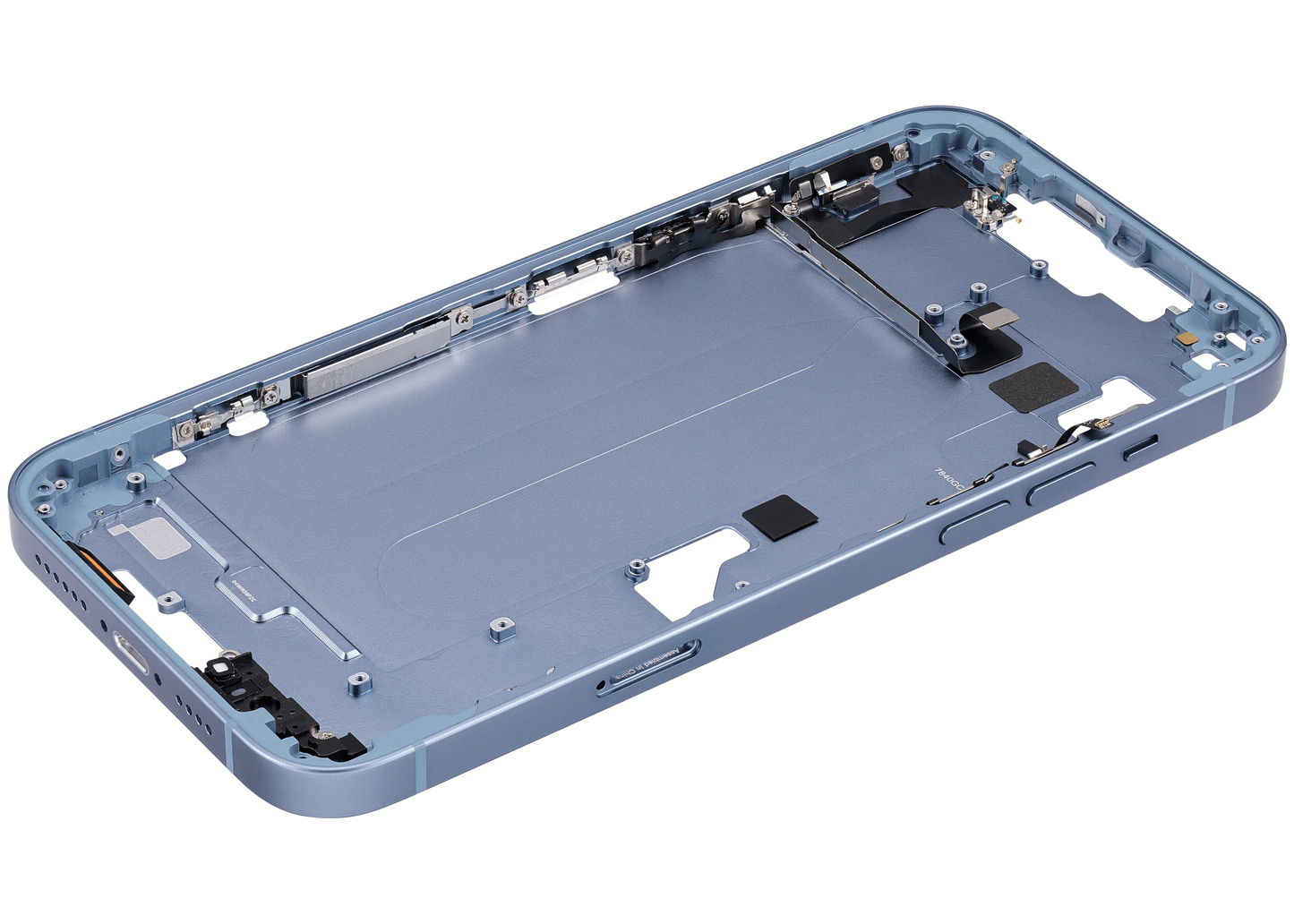 Mid-Frame Housing W/ Small Parts For iPhone 14 Plus (EU / Global Version) (Pull) (Blue)