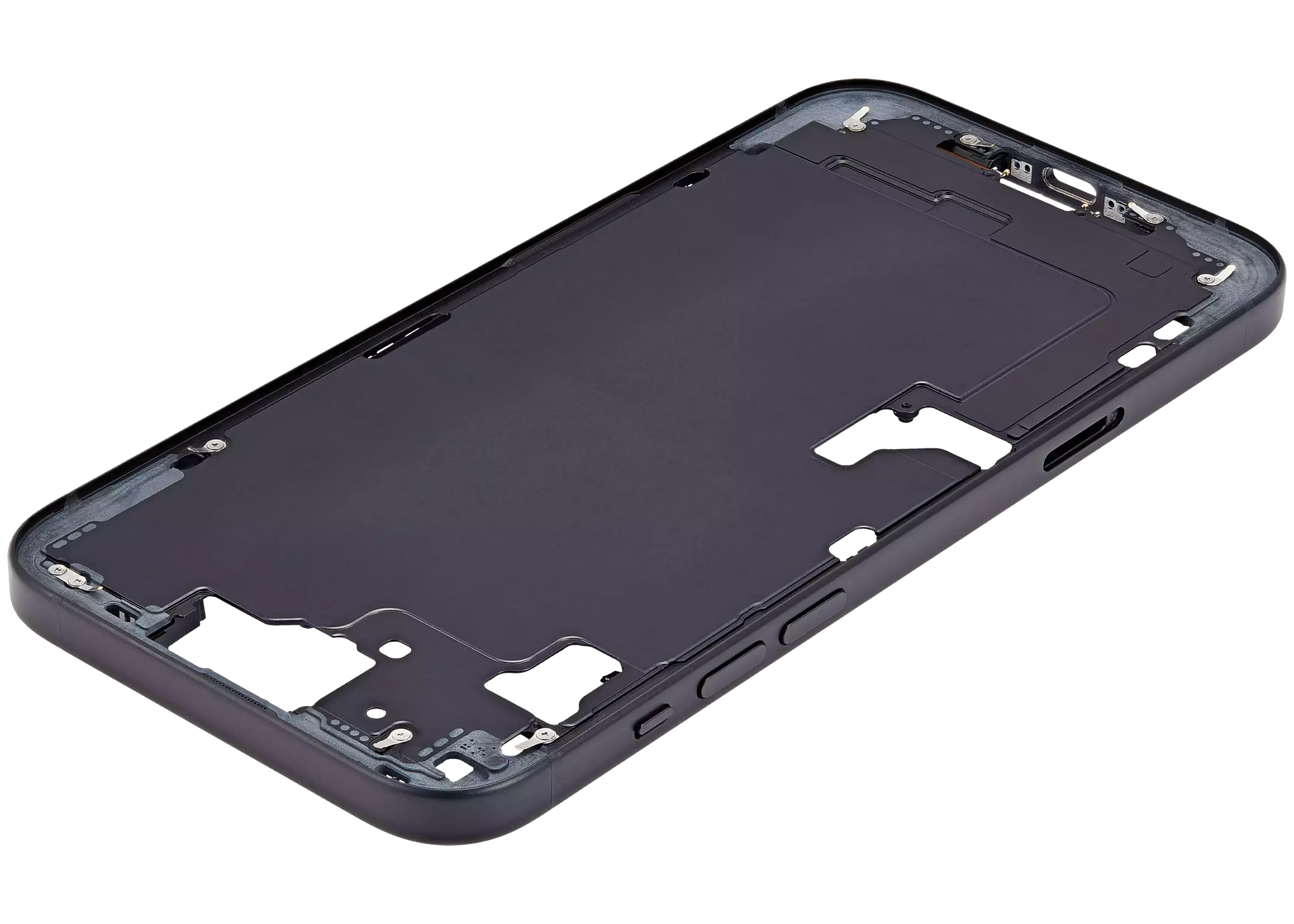Mid-Frame Housing W/ Small Parts For iPhone 15 Plus (EU / Global Version) (Pull) (Black)