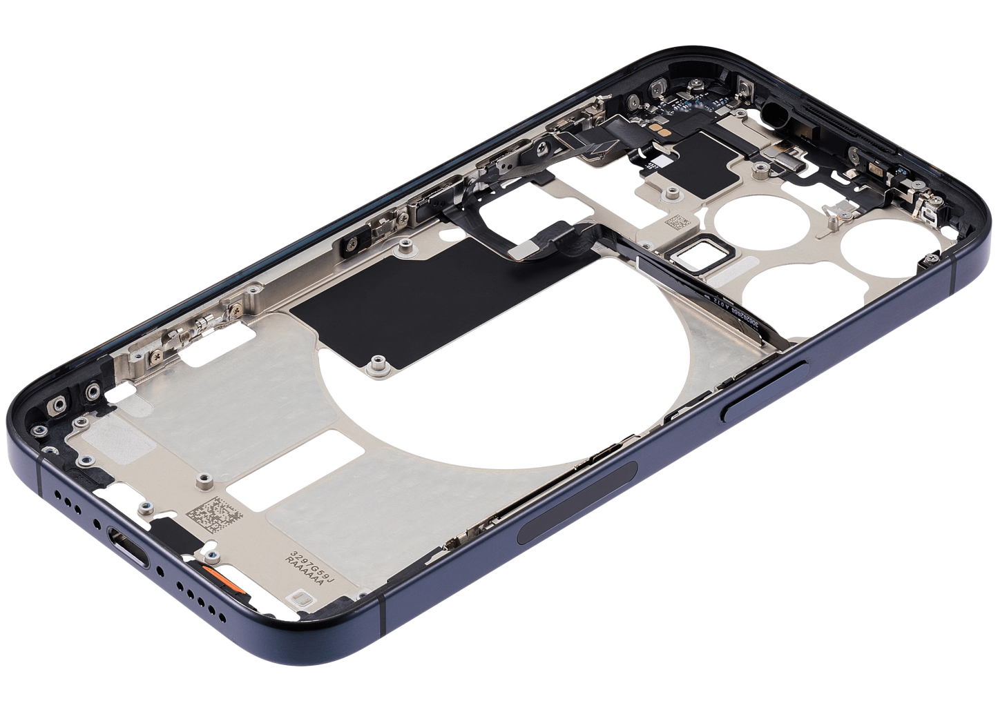 Mid-Frame Housing W/ Small Parts For iPhone 15 Pro (US Version) (Pull) (Blue Titanium)