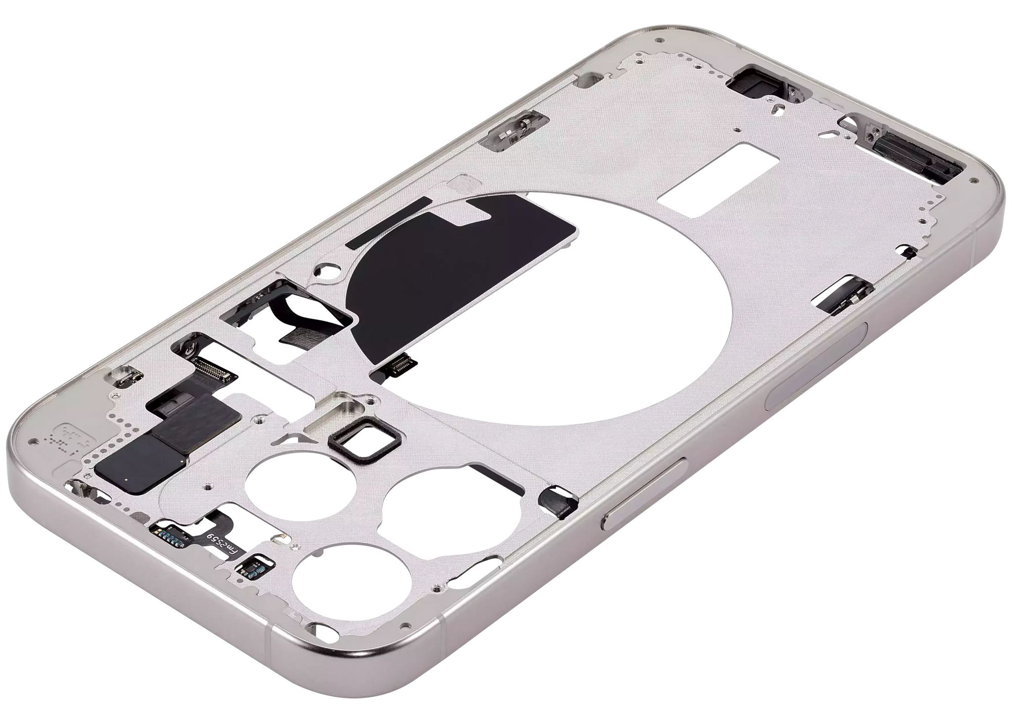 Mid-Frame Housing W/ Small Parts For iPhone 15 Pro (US Version) (Pull) (White Titanium)