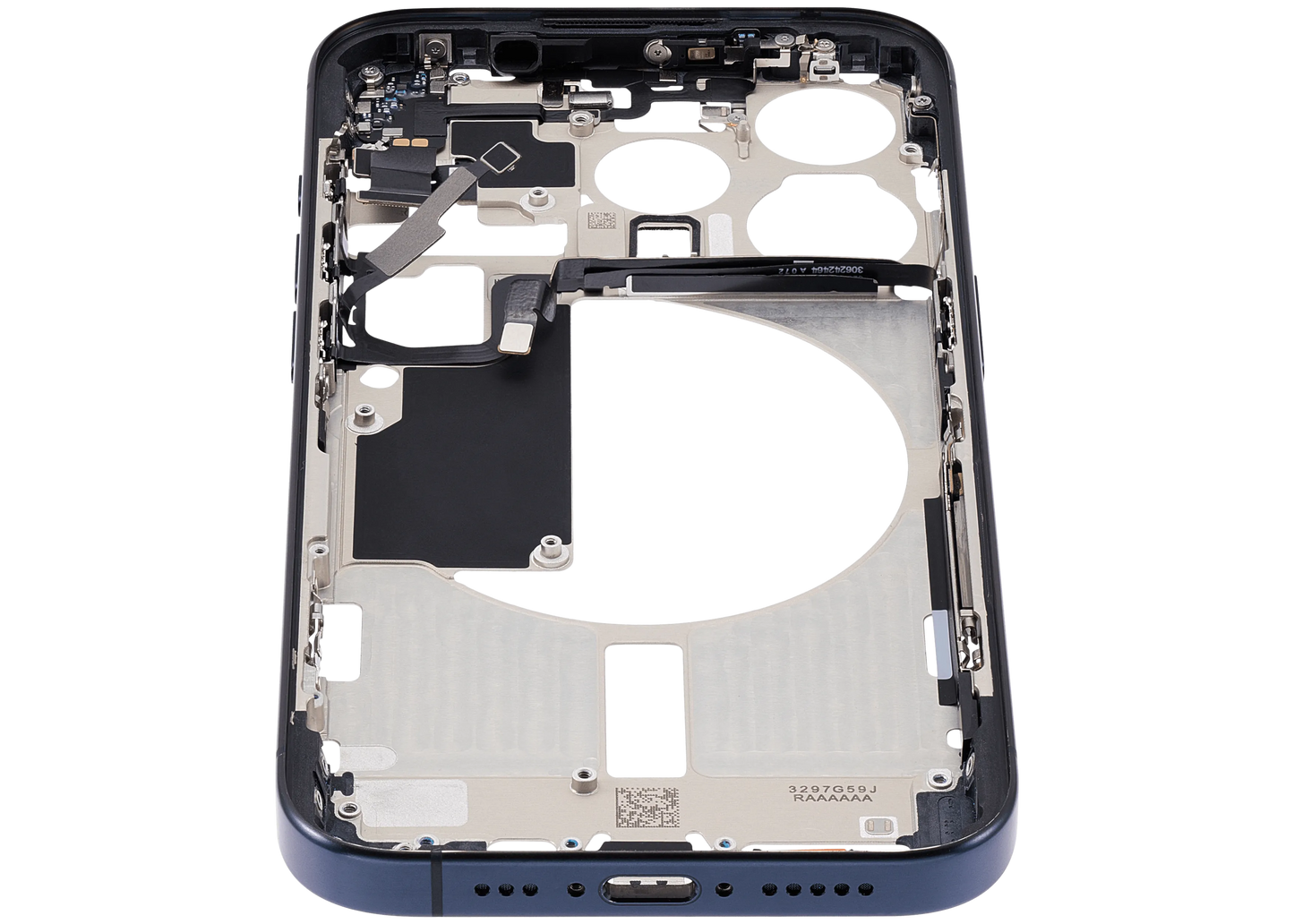 Mid-Frame Housing W/ Small Parts For iPhone 15 Pro (US Version) (Pull) (Blue Titanium)