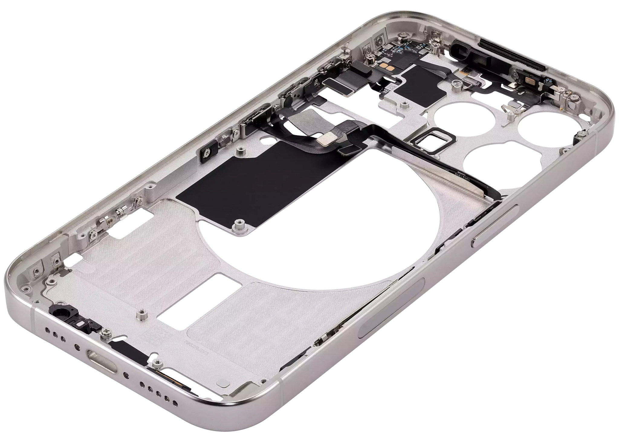 Mid-Frame Housing W/ Small Parts For iPhone 15 Pro (US Version) (Pull) (White Titanium)