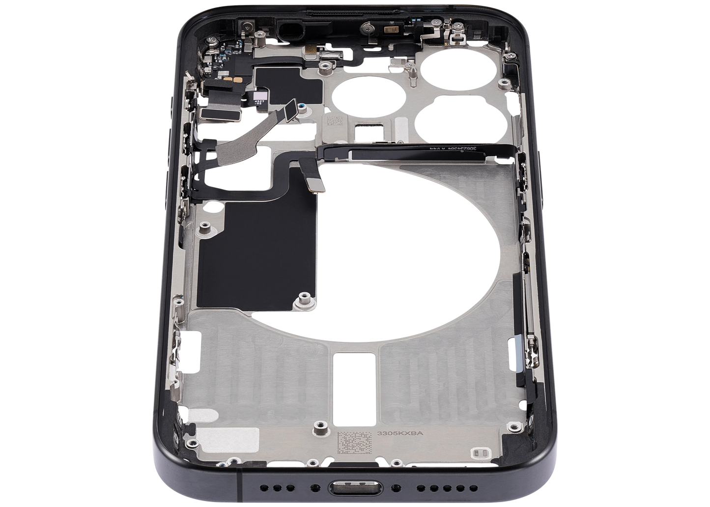 Mid-Frame Housing W/ Small Parts For iPhone 15 Pro (US Version) (Pull) (Black Titanium)