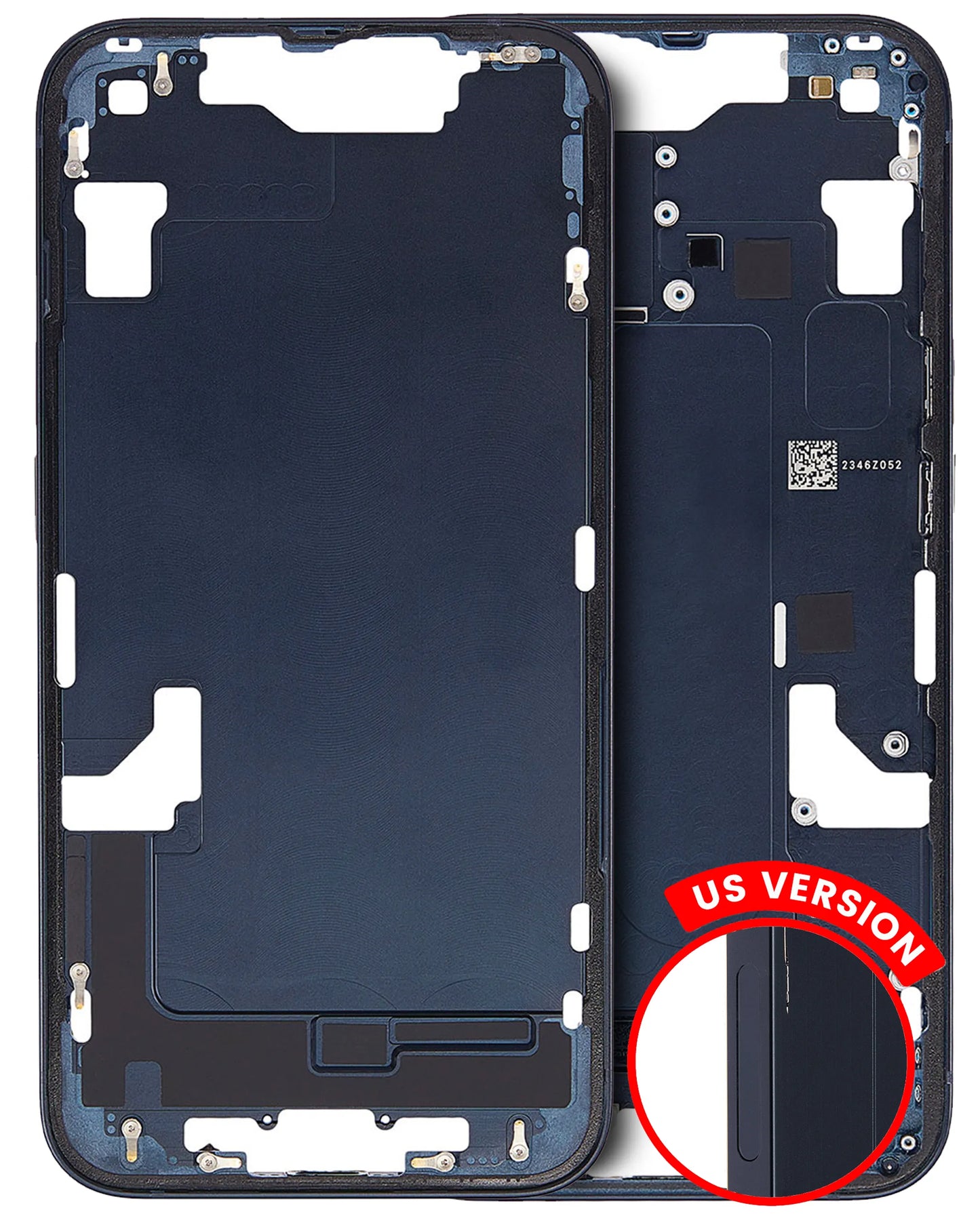 Mid-Frame Housing W/ Small Parts For iPhone 14 (US Version) (Pull) (Midnight)