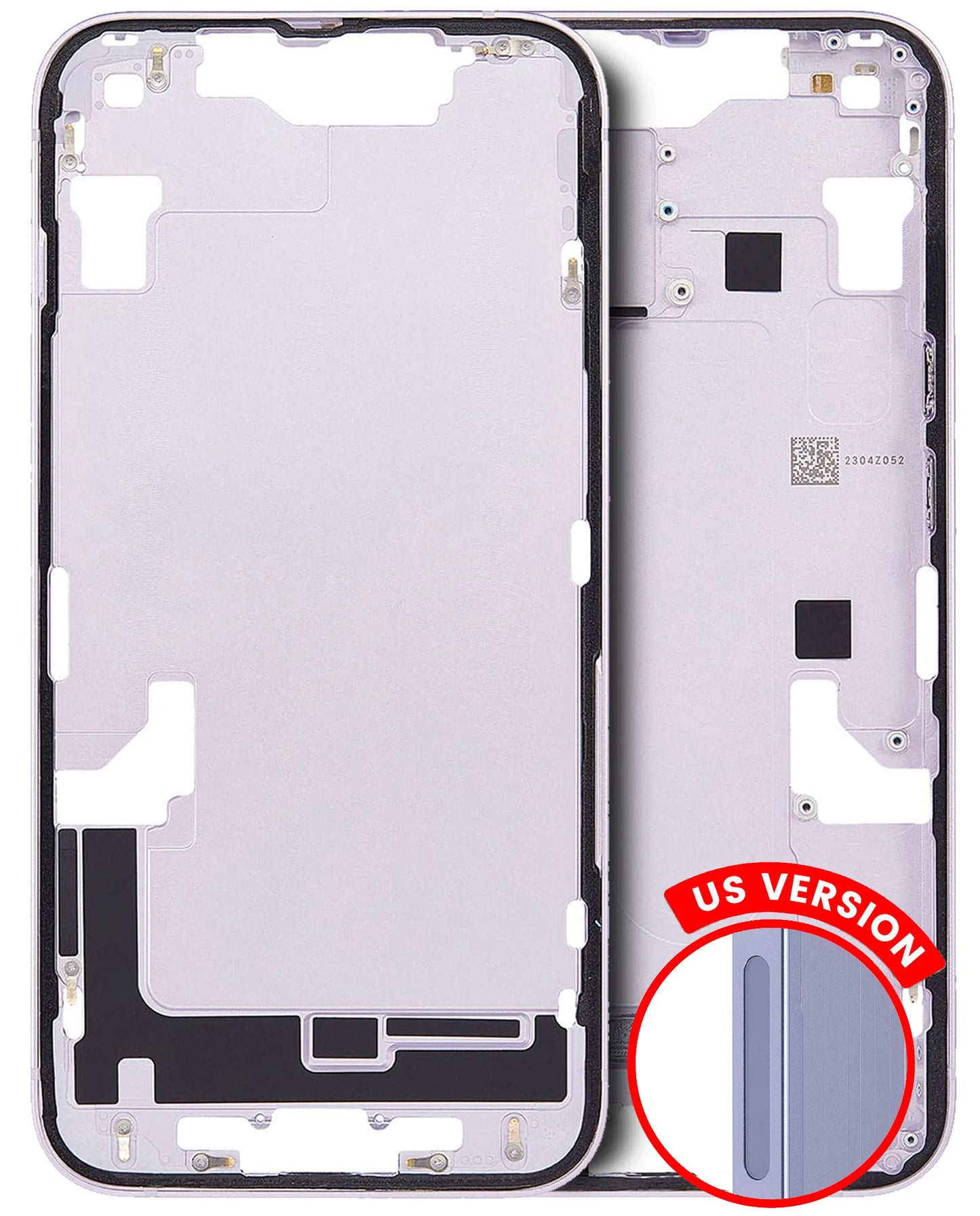 Mid-Frame Housing W/ Small Parts For iPhone 14 (US Version) (Pull) (Purple)