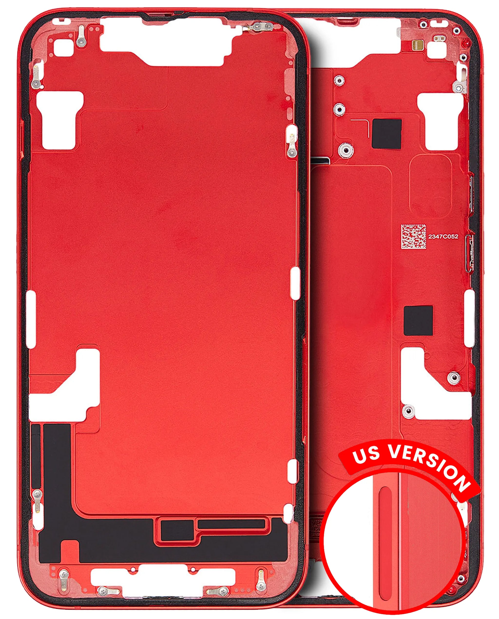 Mid-Frame Housing W/ Small Parts For iPhone 14 (US Version) (Pull) (Red)