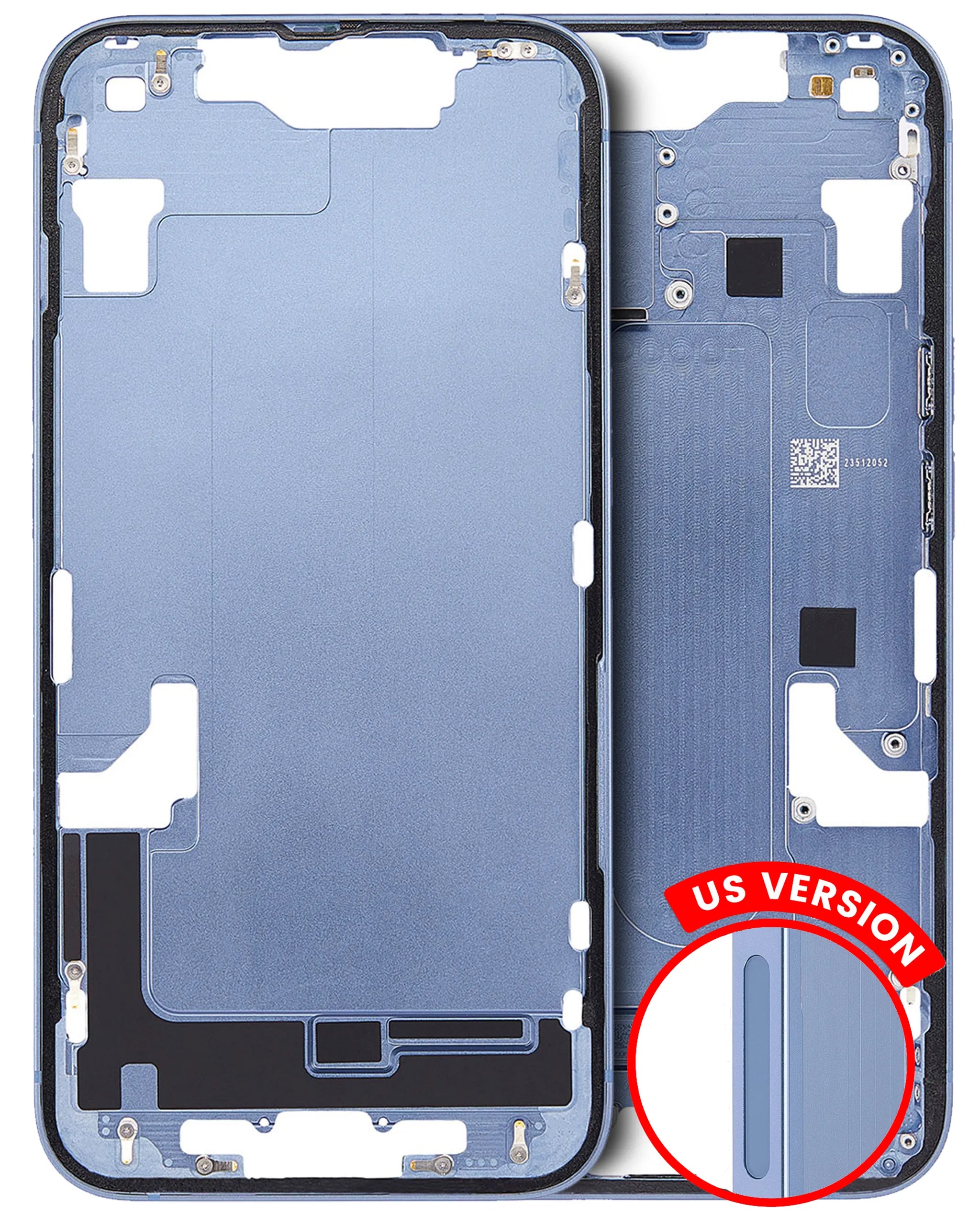 Mid-Frame Housing W/ Small Parts For iPhone 14 (US Version) (Pull) (Blue)