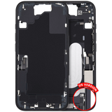 Mid-Frame Housing W/ Charging Port Flex & Small Parts For iPhone 16 (US Version) (Pull) (Black)
