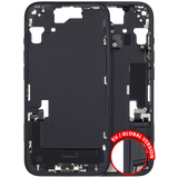 Mid-Frame Housing W/ Charging Port Flex & Small Parts For iPhone 15 (EU / Global Version) (Pull) (Black)