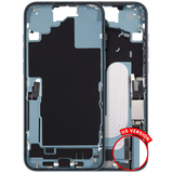Mid-Frame Housing W/ Charging Port Flex & Small Parts For iPhone 16 Plus (US Version) (Pull) (Teal)