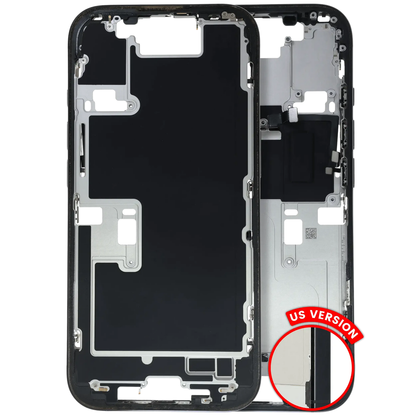 Mid-Frame Housing W/ Small Parts For iPhone 16 Pro (US Version) (Pull) (Black Titanium)