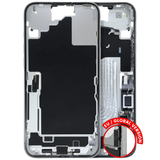 Mid-Frame Housing W/ Charging Port Flex & Small Parts For iPhone 16 Plus (EU / Global Version) (Pull) (White)