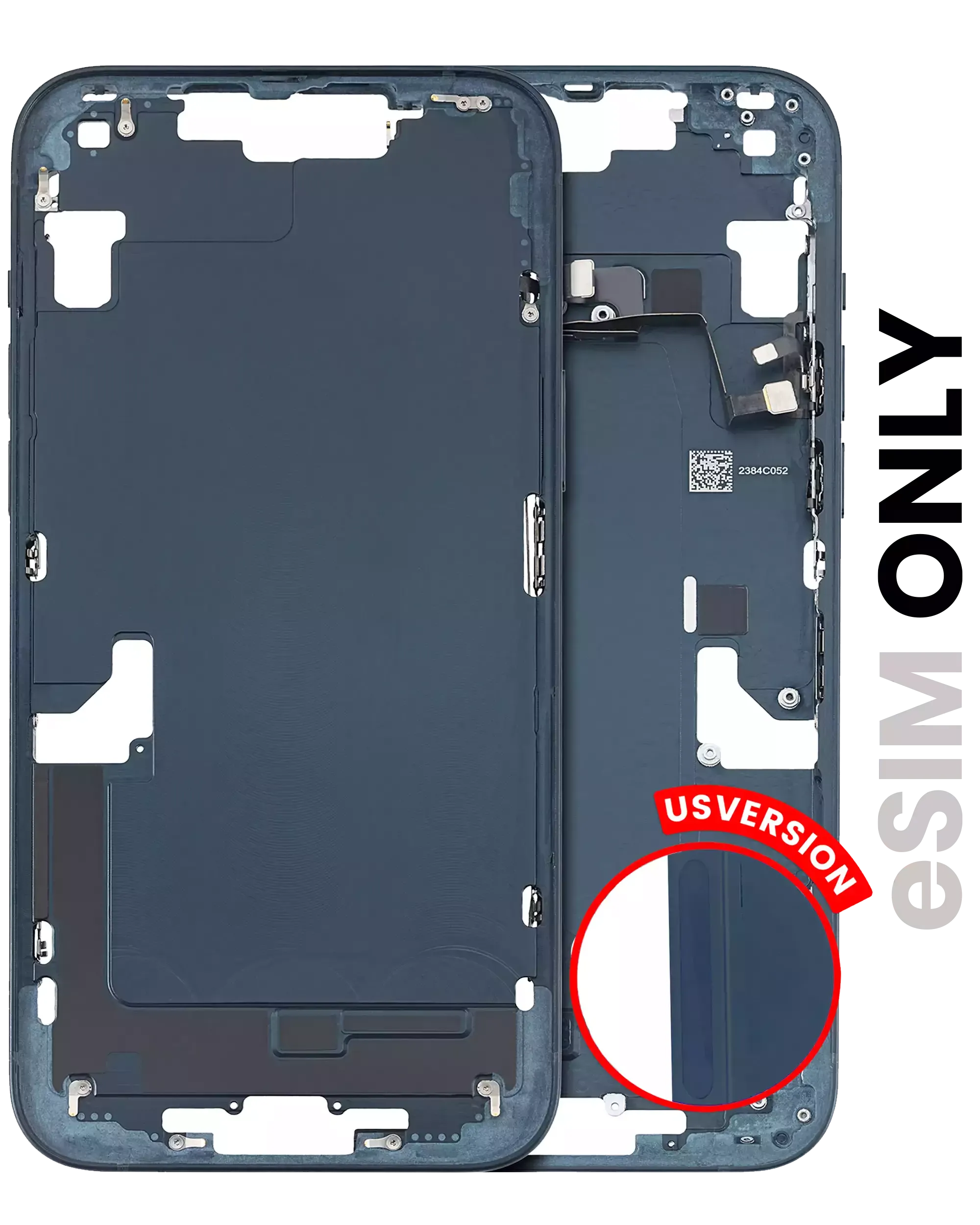 Mid-Frame Housing W/ Small Parts For iPhone 14 Plus (US Version) (Pull) (Midnight)