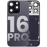 Back Glass w/ MagSafe Magnet & NFC & Flashlight Flex For iPhone 16 Pro (Pull) (Black Titanium)