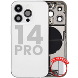 Back Housing W/ Charging Port Flex & Small Parts For iPhone 14 Pro (US Version) (Pull) (Silver)