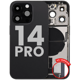 Back Housing W/ Charging Port Flex & Small Parts For iPhone 14 Pro (US Version) (Pull) (Space Black)