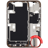 Mid-Frame Housing W/ Charging Port Flex & Small Parts For iPhone 16 Pro (EU / Global Version) (Pull) (Desert Titanium)
