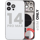 Back Housing W/ Charging Port Flex & Small Parts For iPhone 14 Pro Max (US Version) (Pull) (Silver)