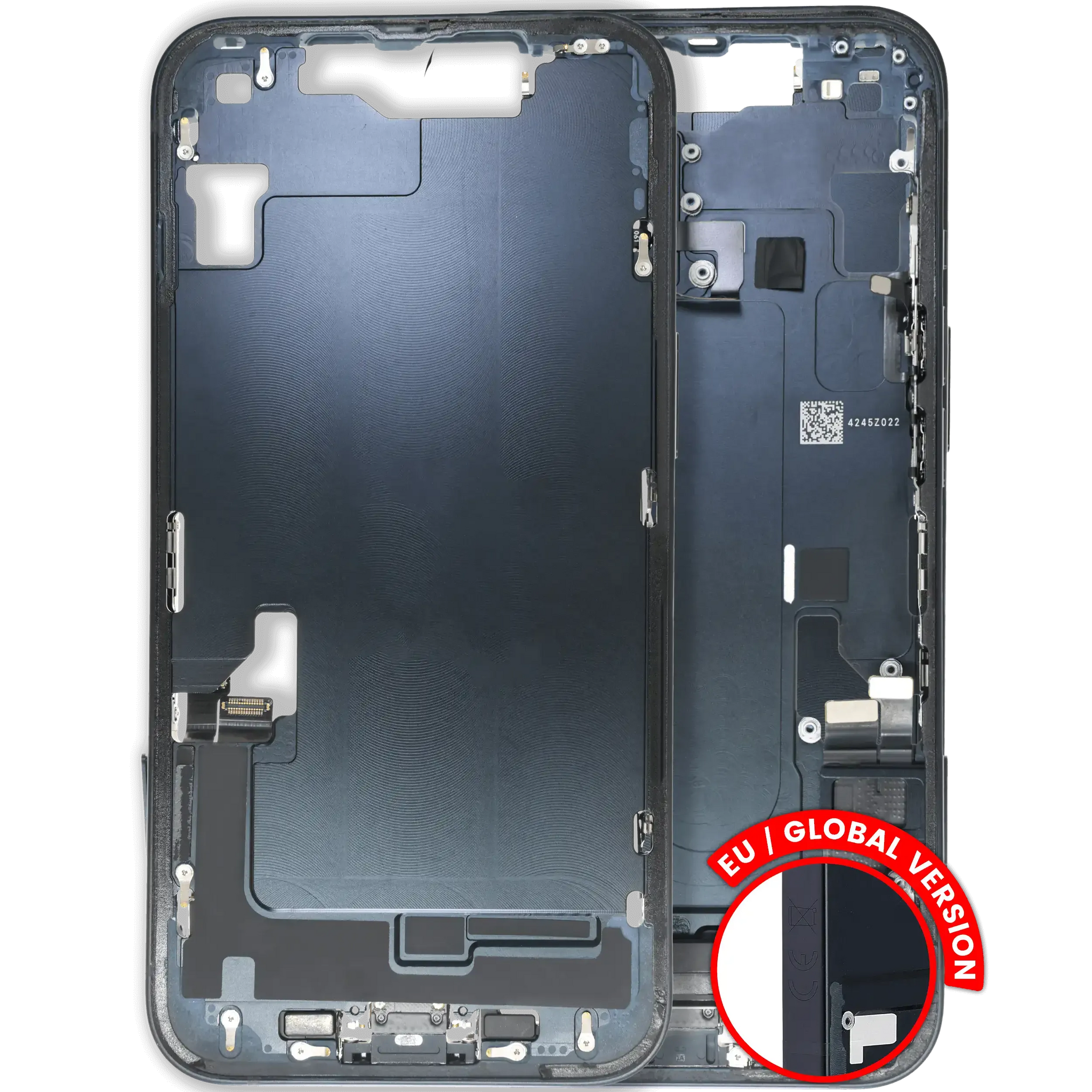 Mid-Frame Housing W/ Charging Port Flex & Small Parts For iPhone 14 (EU / Global Version) (Pull) (Midnight)