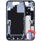 Mid-Frame Housing W/ Charging Port Flex & Small Parts For iPhone 17 (US Version) (Pull) (Mist Blue)
