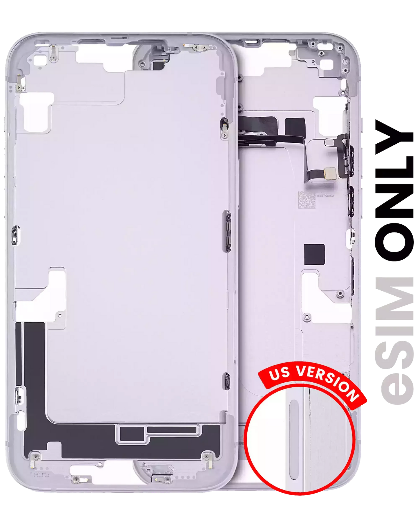 Mid-Frame Housing W/ Small Parts For iPhone 14 Plus (US Version) (Pull) (Purple)
