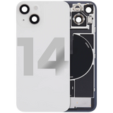Back Glass w/ MagSafe Magnet & NFC & Flashlight Flex For iPhone 14 (Pull) (Starlight)