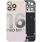 Back Glass w/ MagSafe Magnet & NFC & Flashlight Flex For iPhone 16 Pro Max (Pull) (Desert Titanium)