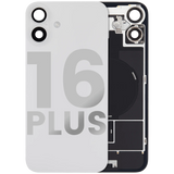 Back Glass w/ MagSafe Magnet & NFC & Flashlight Flex For iPhone 16 Plus (Pull) (White)