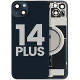 Back Glass w/ MagSafe Magnet For iPhone 14 Plus (Pull) (Midnight)