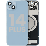 Back Glass w/ MagSafe Magnet For iPhone 14 Plus (Used OEM Pull: Grade A) (Blue)