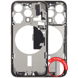Mid-Frame Housing W/ Charging Port Flex & Small Parts For iPhone 15 Pro (EU / Global Version) (Pull) (Natural Titanium)