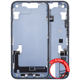 Mid-Frame Housing W/ Charging Port Flex & Small Parts For iPhone 14 (EU / Global Version) (Pull) (Blue)