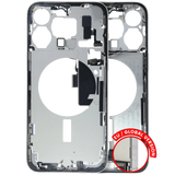 Mid-Frame Housing W/ Small Parts For iPhone 15 Pro Max (EU / Global Version) ( Pull) (White Titanium)