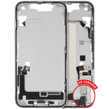 Mid-Frame Housing W/ Charging Port Flex & Small Parts For iPhone 16e (US Version) (Pull) (White)
