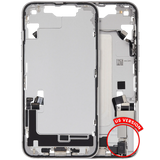 Mid-Frame Housing W/ Charging Port Flex & Small Parts For iPhone 16e (US Version) (Pull) (White)