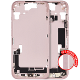 Mid-Frame Housing W/ Charging Port Flex & Small Parts For iPhone 15 (EU / Global Version) (Pull) (Pink)