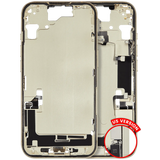 Mid-Frame Housing W/ Charging Port Flex & Small Parts For iPhone 15 (US Version) (Pull) (Yellow)